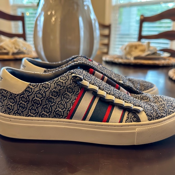 Tory Burch Sport Canvas Slip-On Tennis Shoes -White, Navy, Red - sz 7 -Ltly Worn - Picture 7 of 8